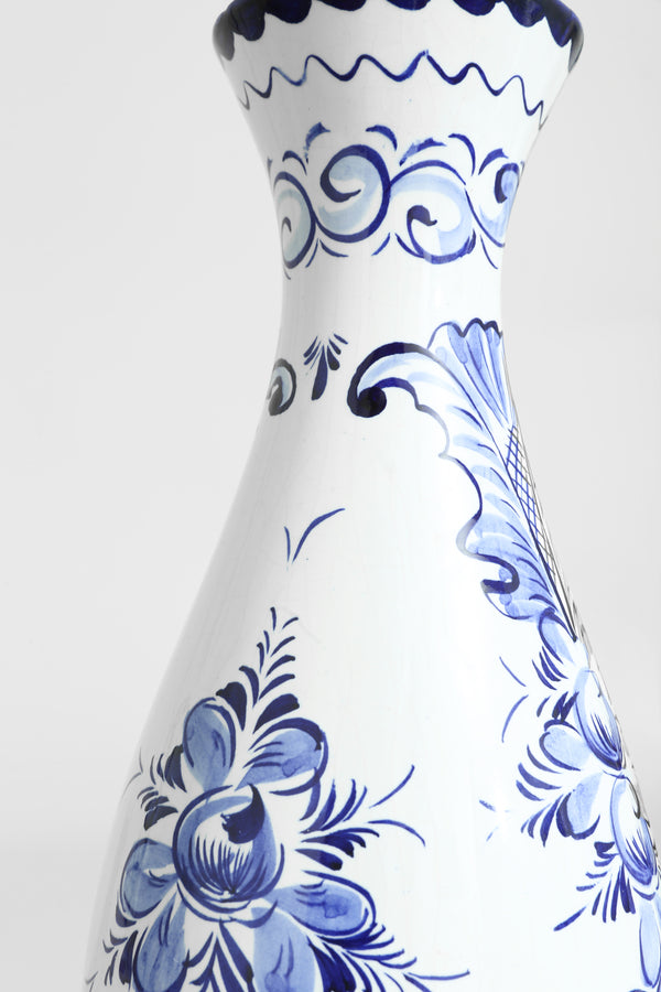 Portuguese Hand-Painted Ceramic Vase