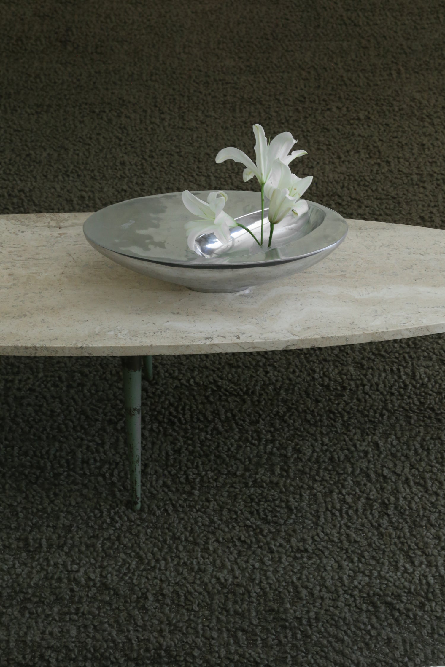 Sculptural Chrome Bowl