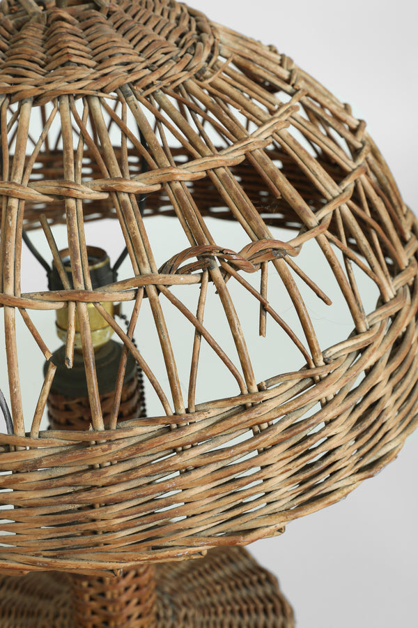 Wicker Table Lamp