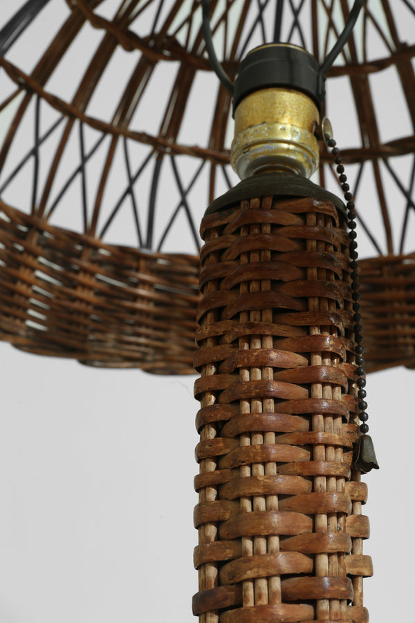 Wicker Table Lamp