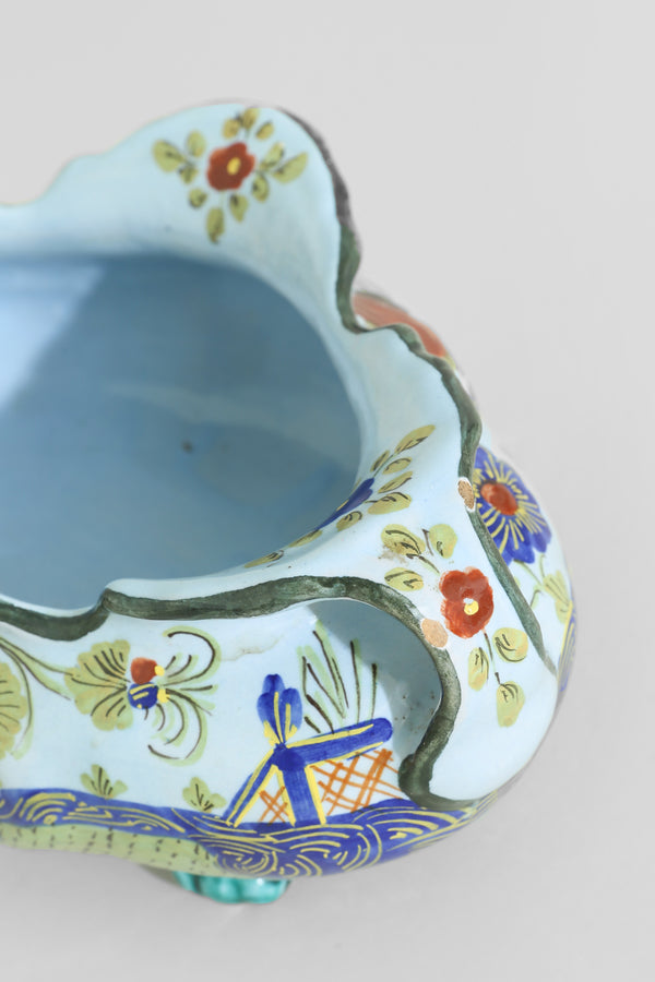 Cellini Italy Hand-Painted Ceramic Centerpiece