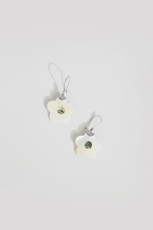 Abalone Flower Earrings