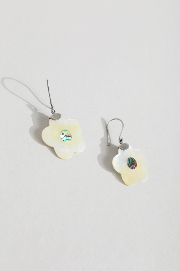 Abalone Flower Earrings