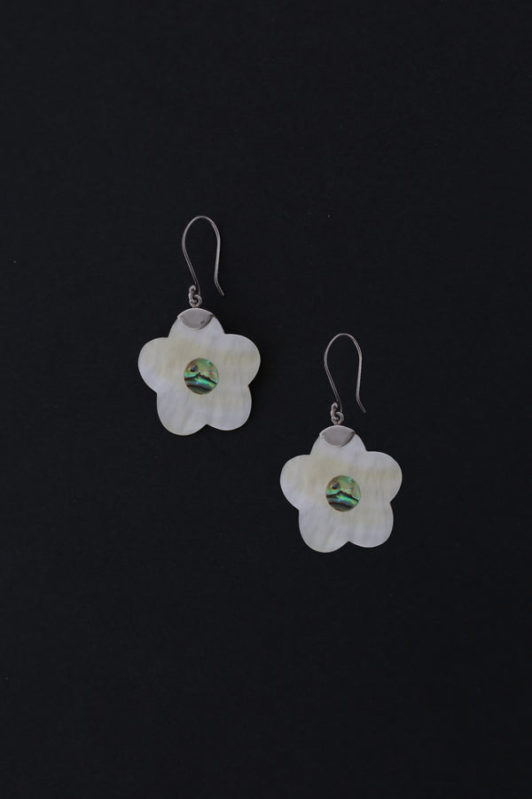 Abalone Flower Earrings