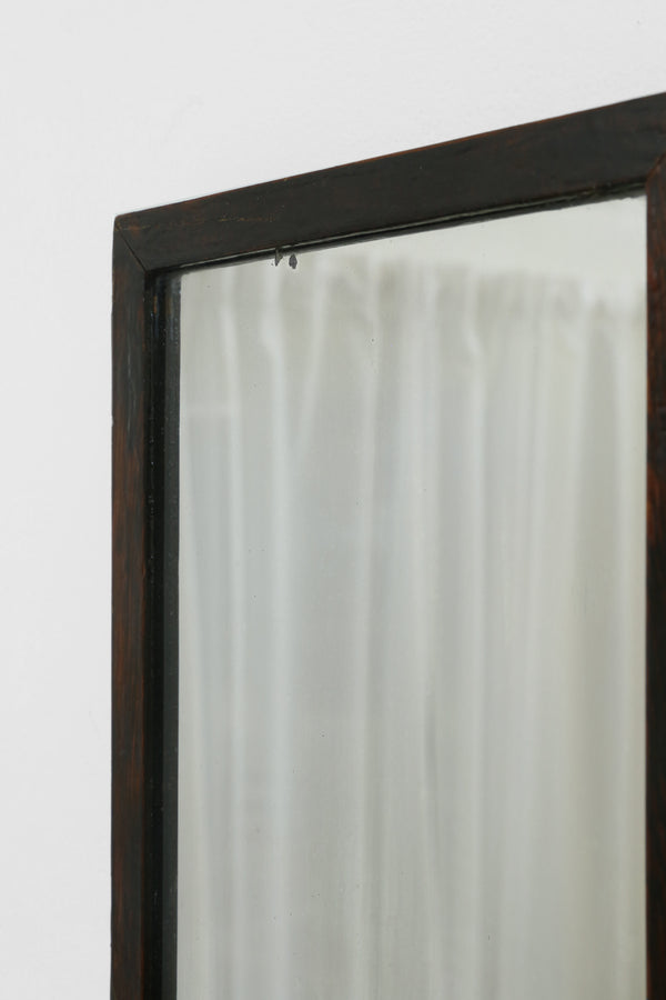 Vintage Primitive Wood Mirror