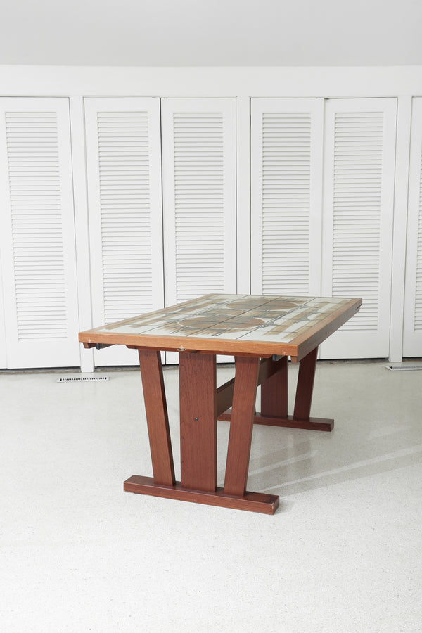 Danish Tile-Top Dining Table