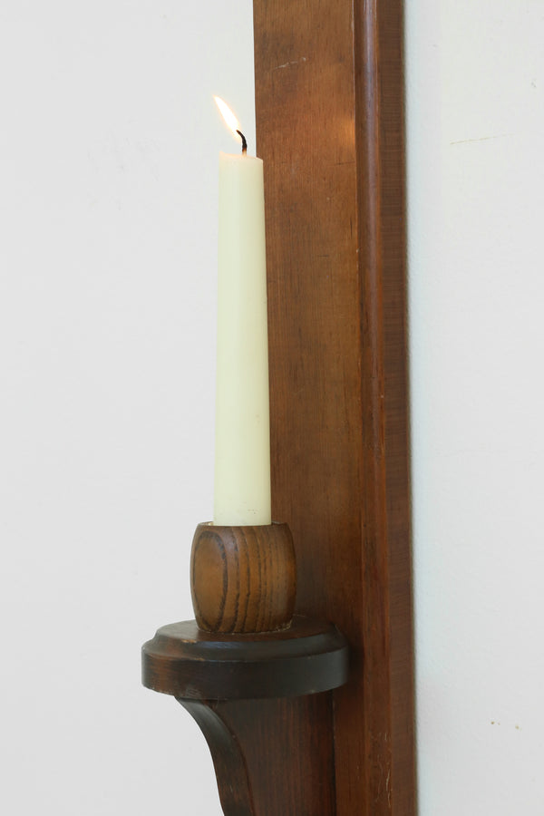 Wood Wall Candleholder Set