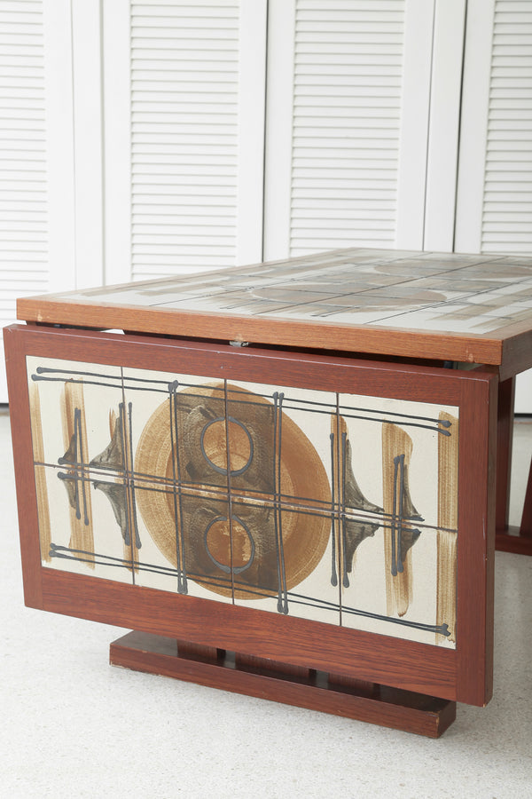 Danish Tile-Top Dining Table