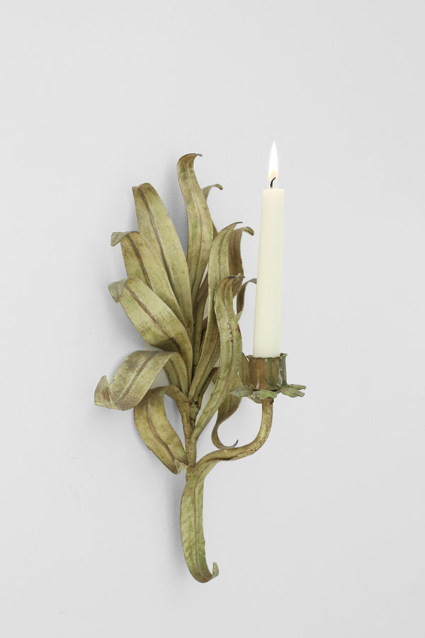 Italian Botanical Candle Sconce Set
