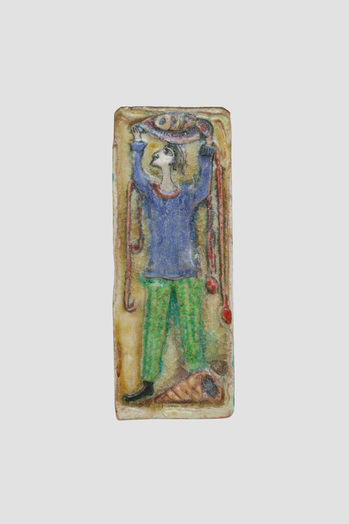 Desimone Figural Ceramic Wall Plaque, 1960s