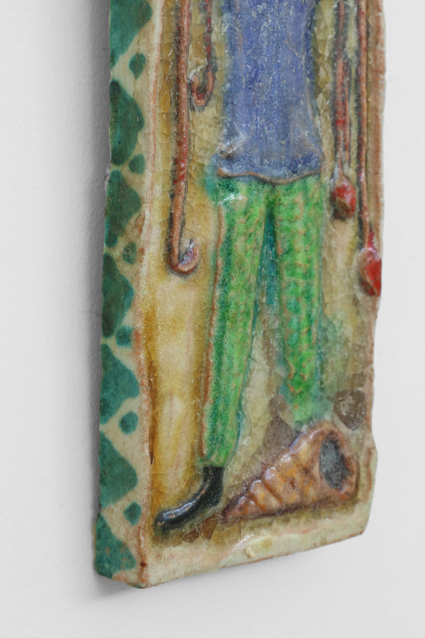 Desimone Figural Ceramic Wall Plaque, 1960s