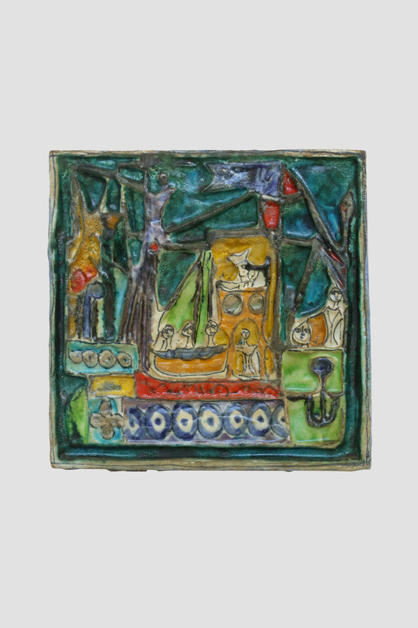 Desimone Ceramic Wall Plaque, 1960s