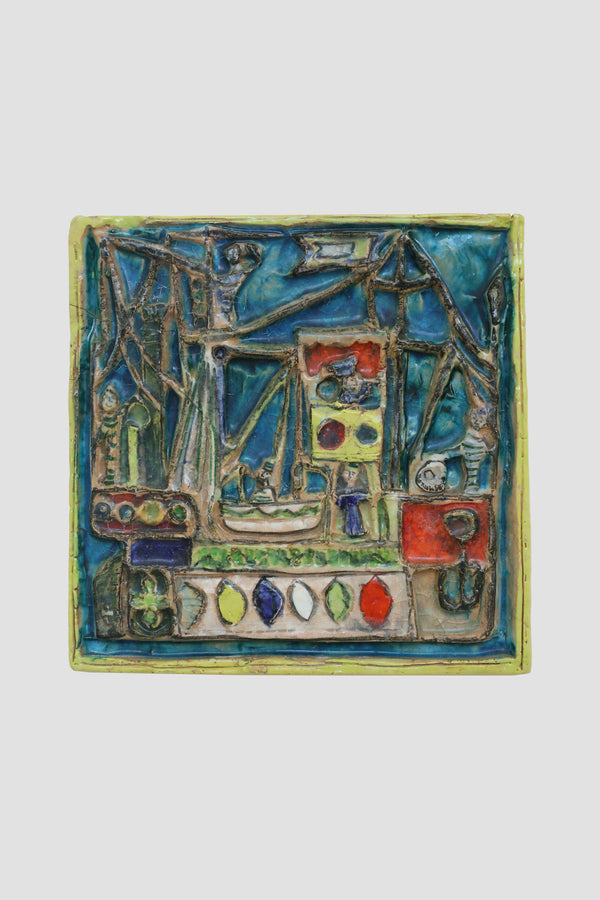 Desimone Ceramic Wall Plaque, 1960s