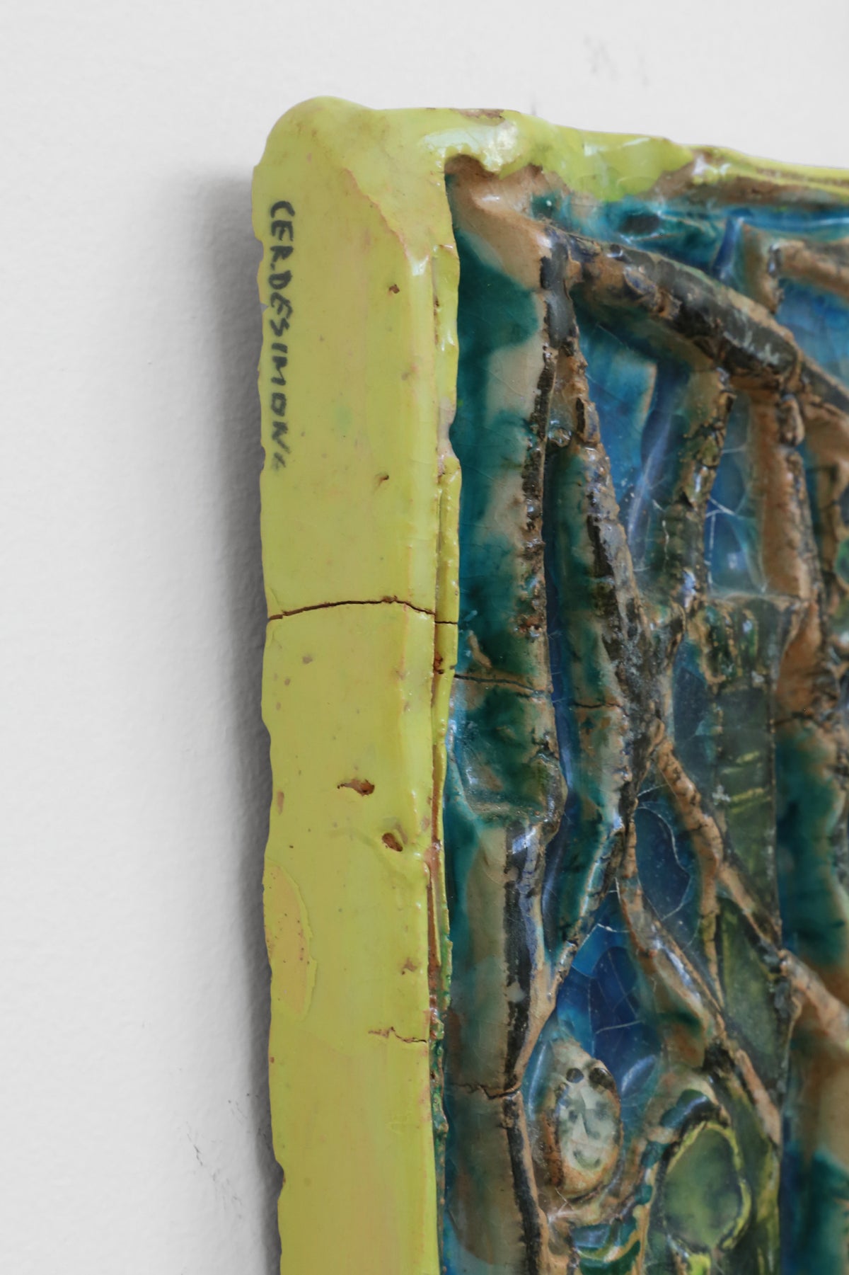 Desimone Ceramic Wall Plaque, 1960s