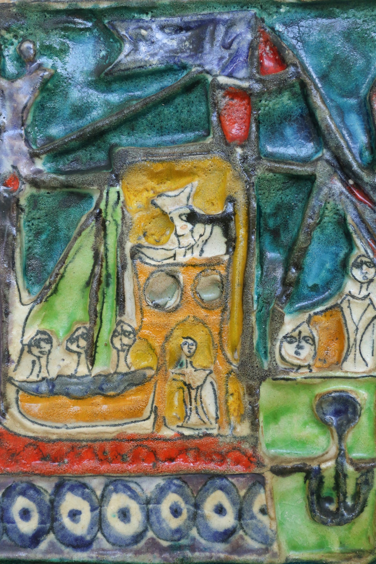 Desimone Ceramic Wall Plaque, 1960s