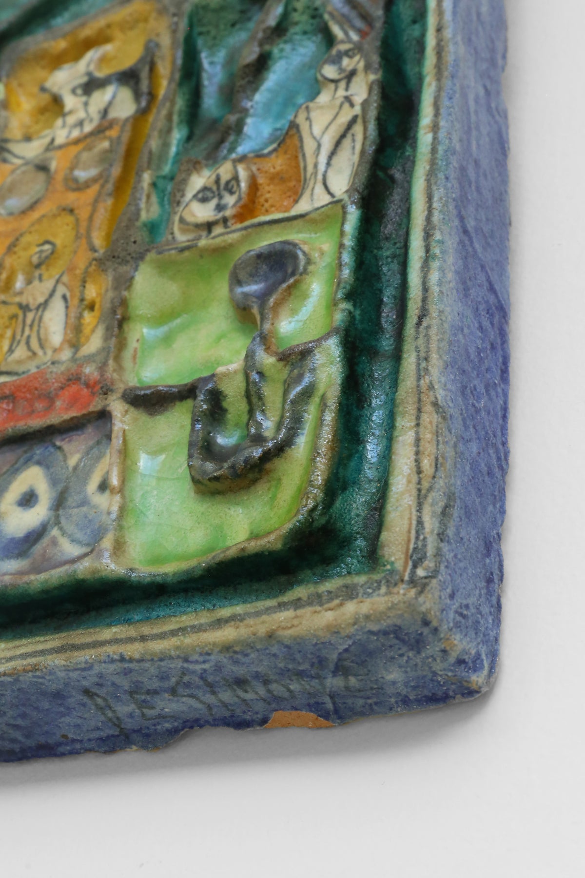 Desimone Ceramic Wall Plaque, 1960s