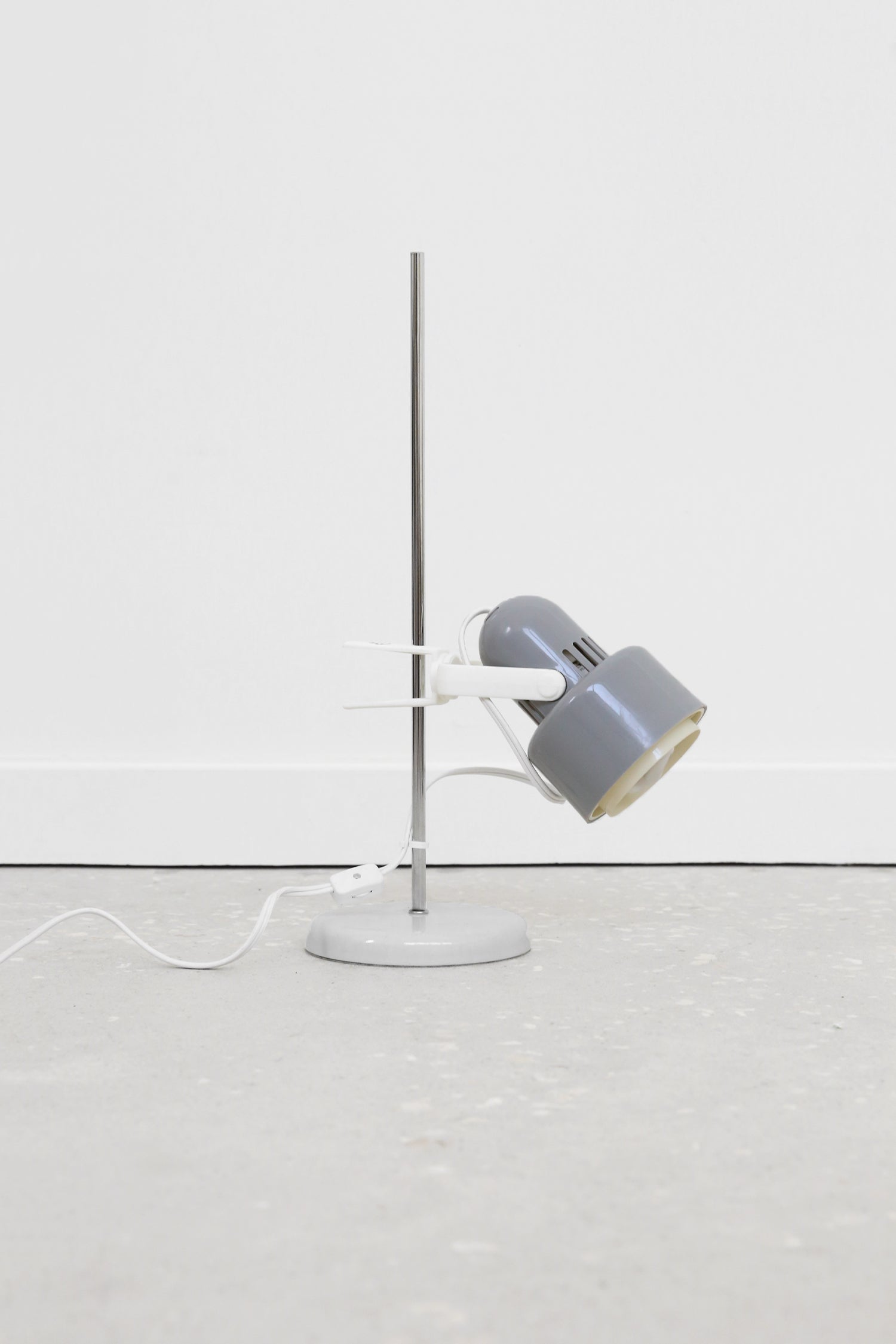 Grey Adjustable Space Age Lamp