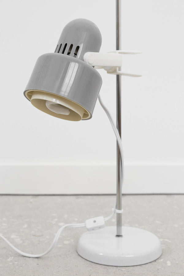 Grey Adjustable Space Age Lamp