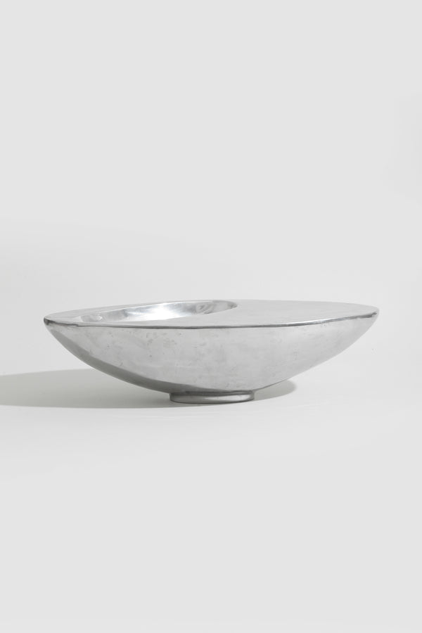 Sculptural Chrome Bowl