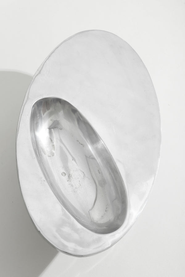 Sculptural Chrome Bowl