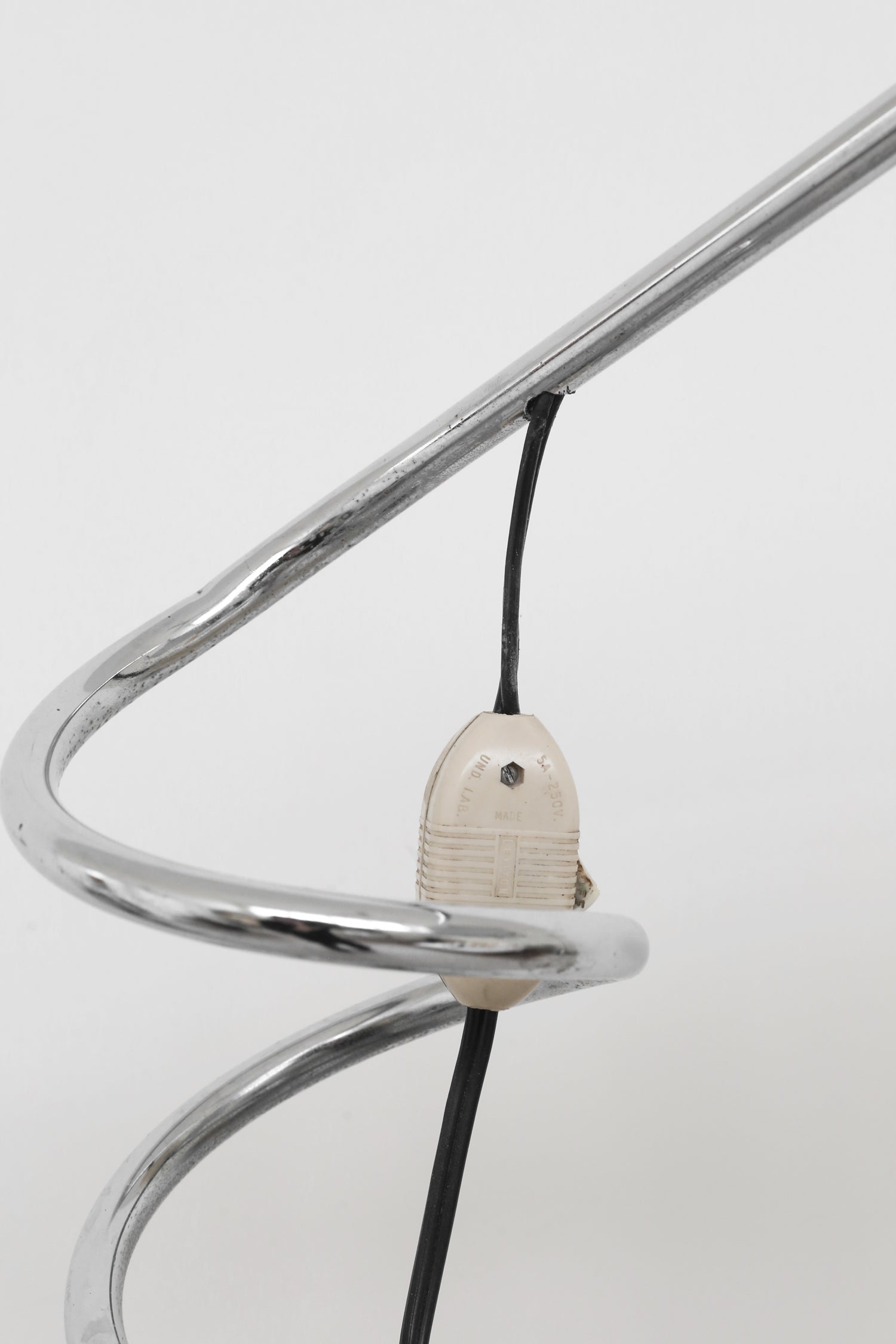 Chrome Spiral Floor Lamp