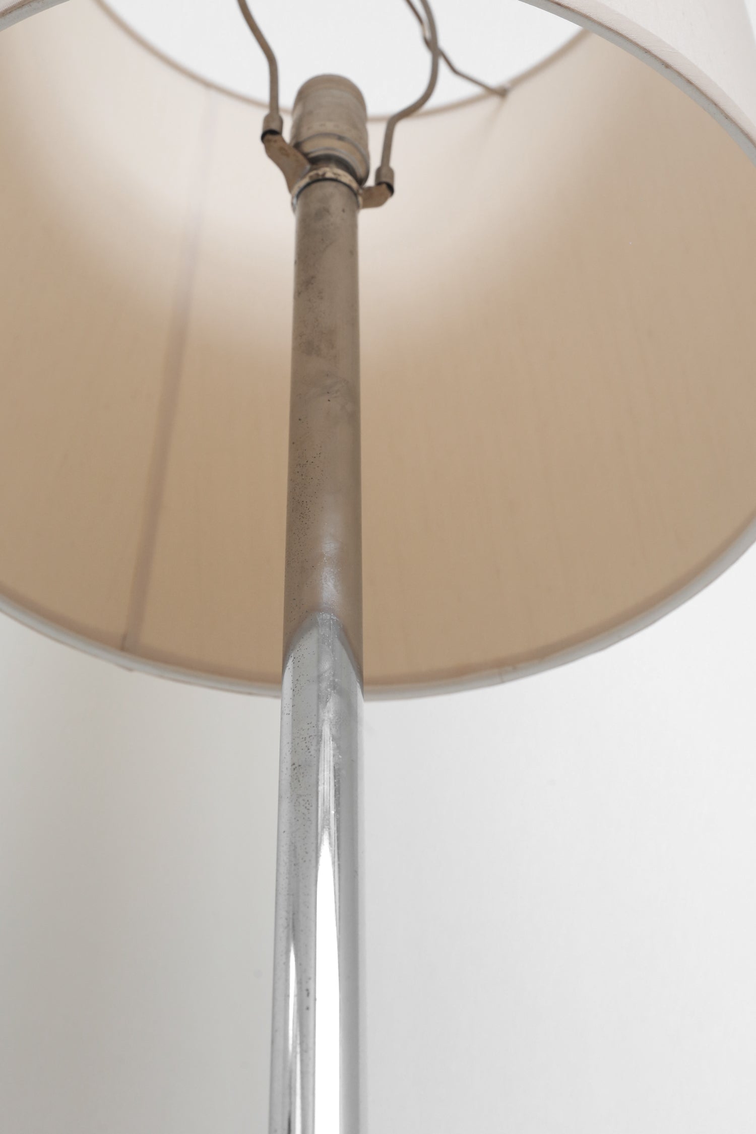 Chrome Pedestal Floor Lamp