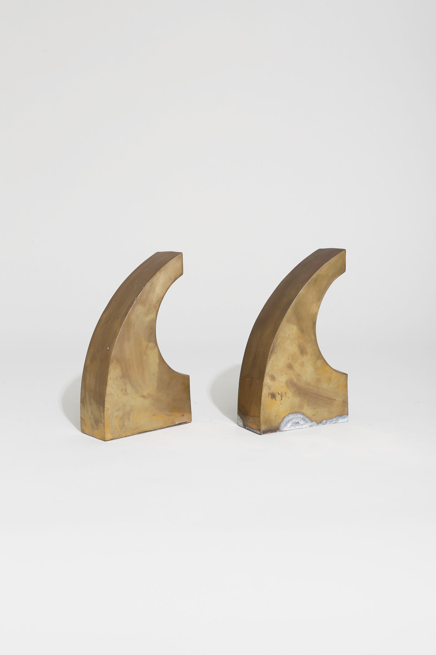 Brass Sculptural Bookends