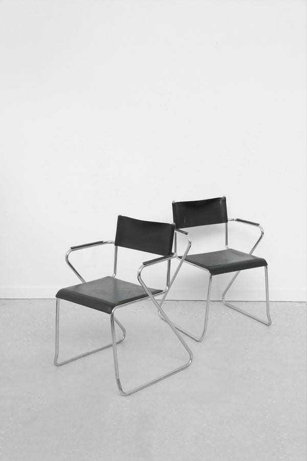 Chrome Tubular Chair Set
