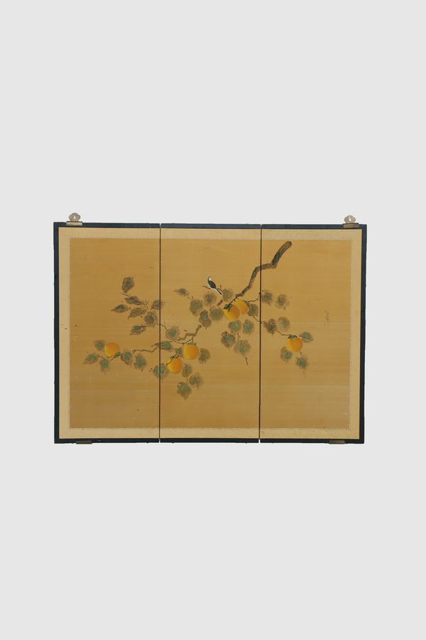 Japanese Three-Panel Folding Screen
