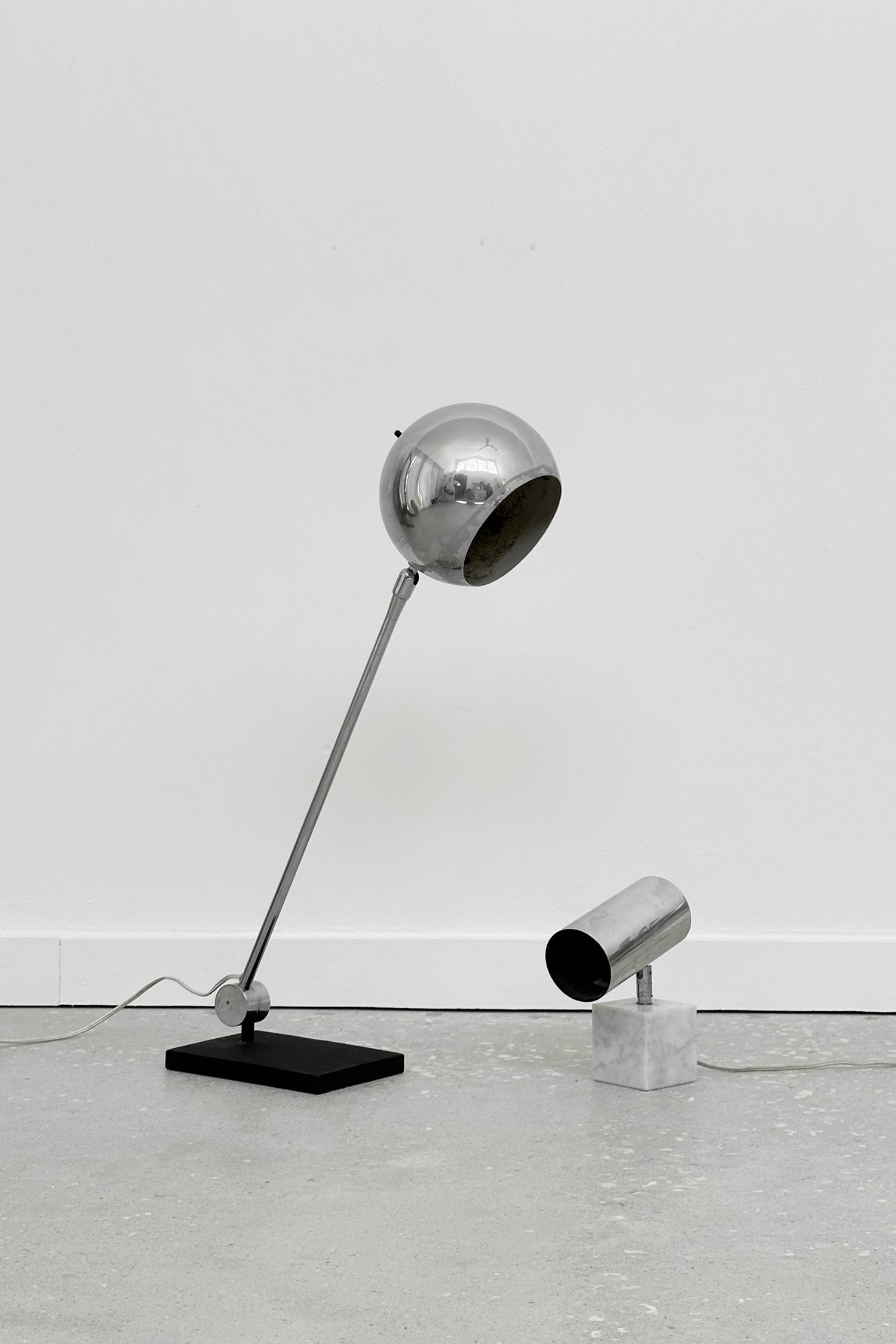 Chrome Orb Table Lamp