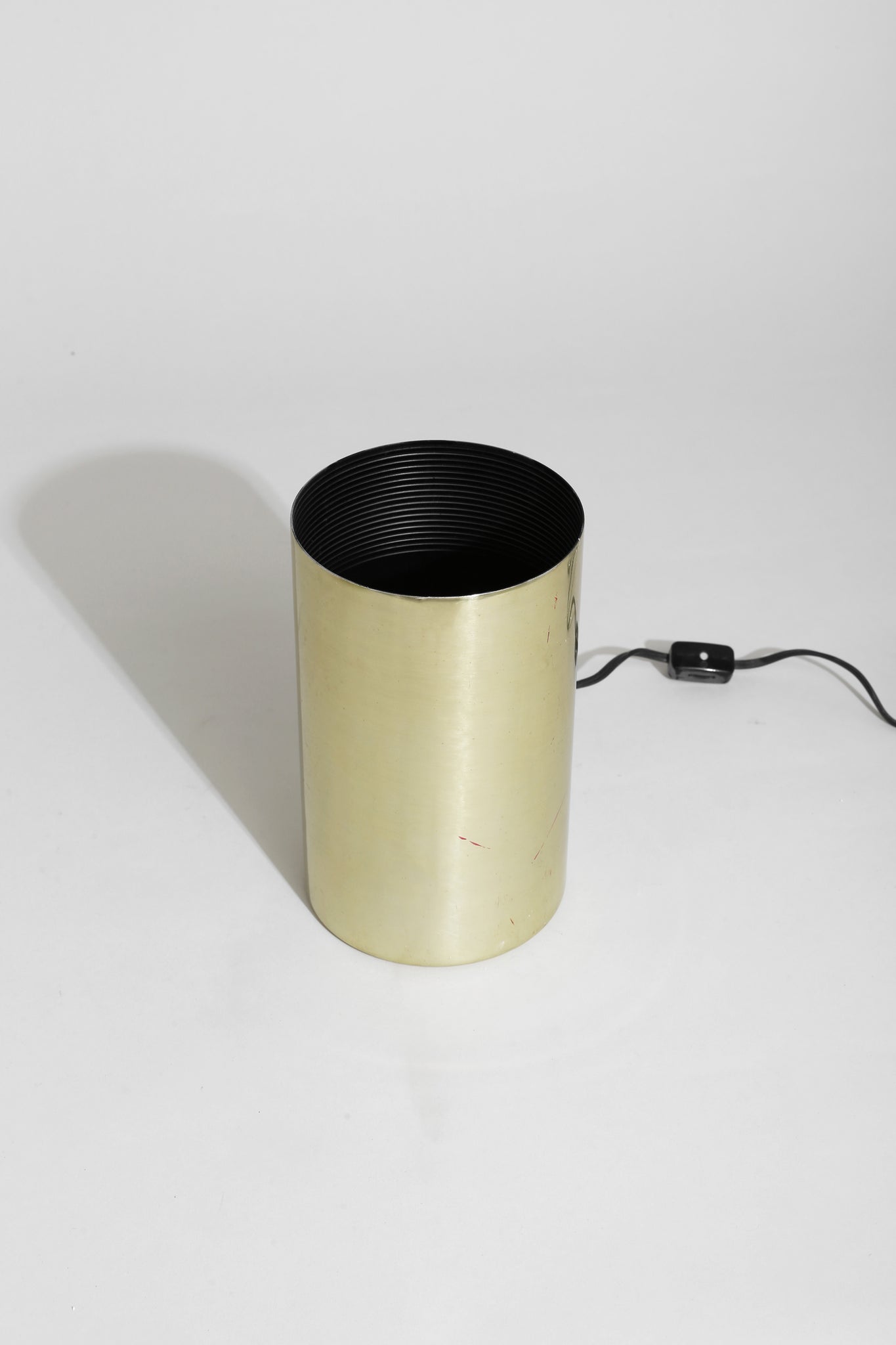 Gold Cylindrical Lamp