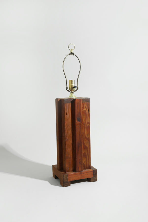 Pine Table Lamp Set