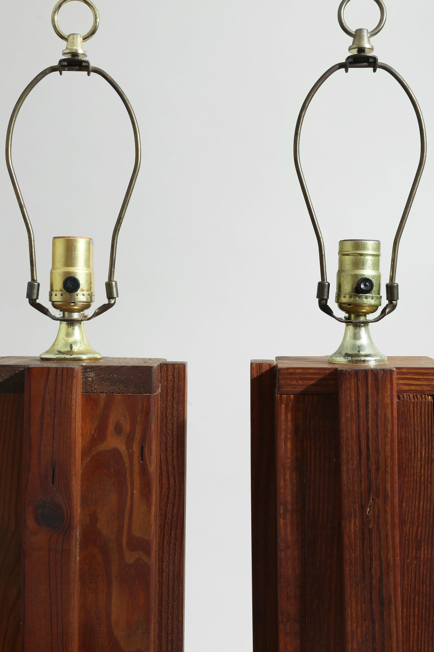 Pine Table Lamp Set