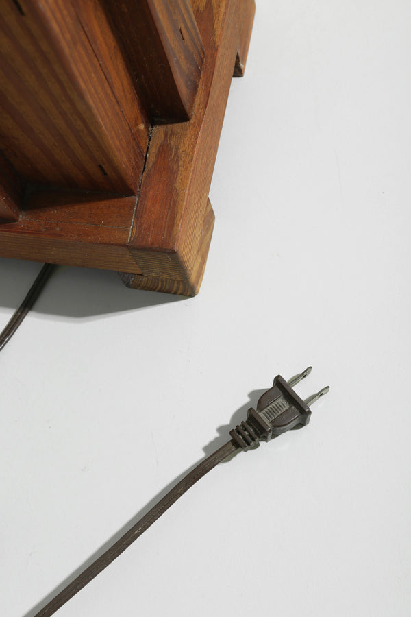 Pine Table Lamp Set