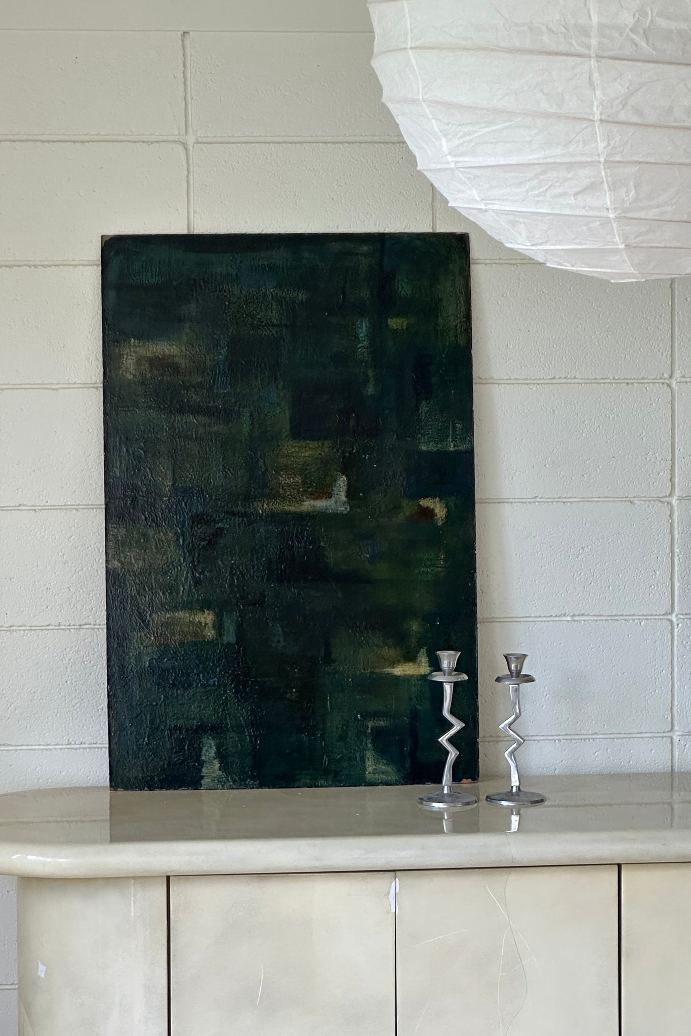 Green Abstract Painting