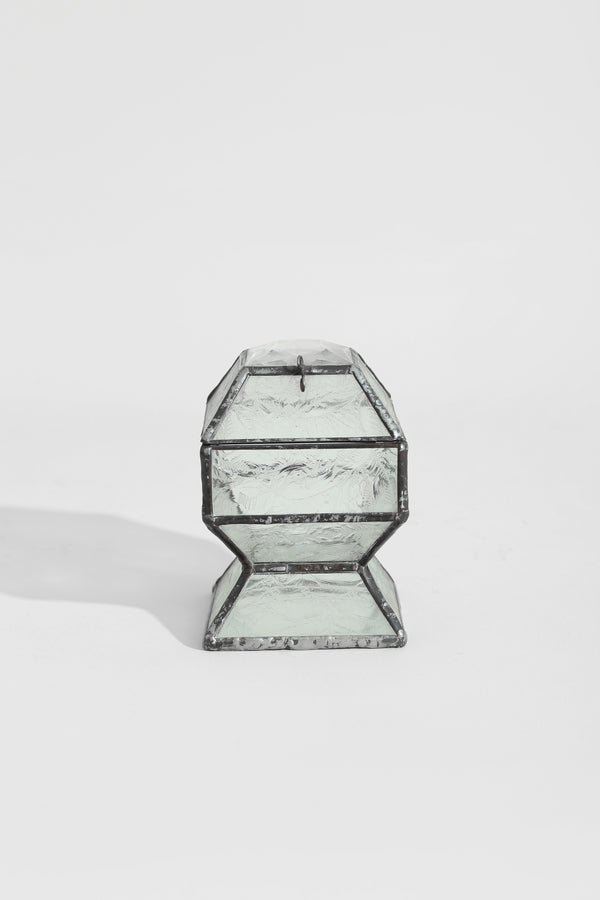Faceted Glass Jewelry Box