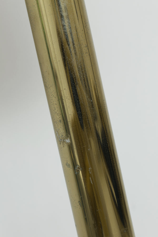 Brass Floor Lamp with Table