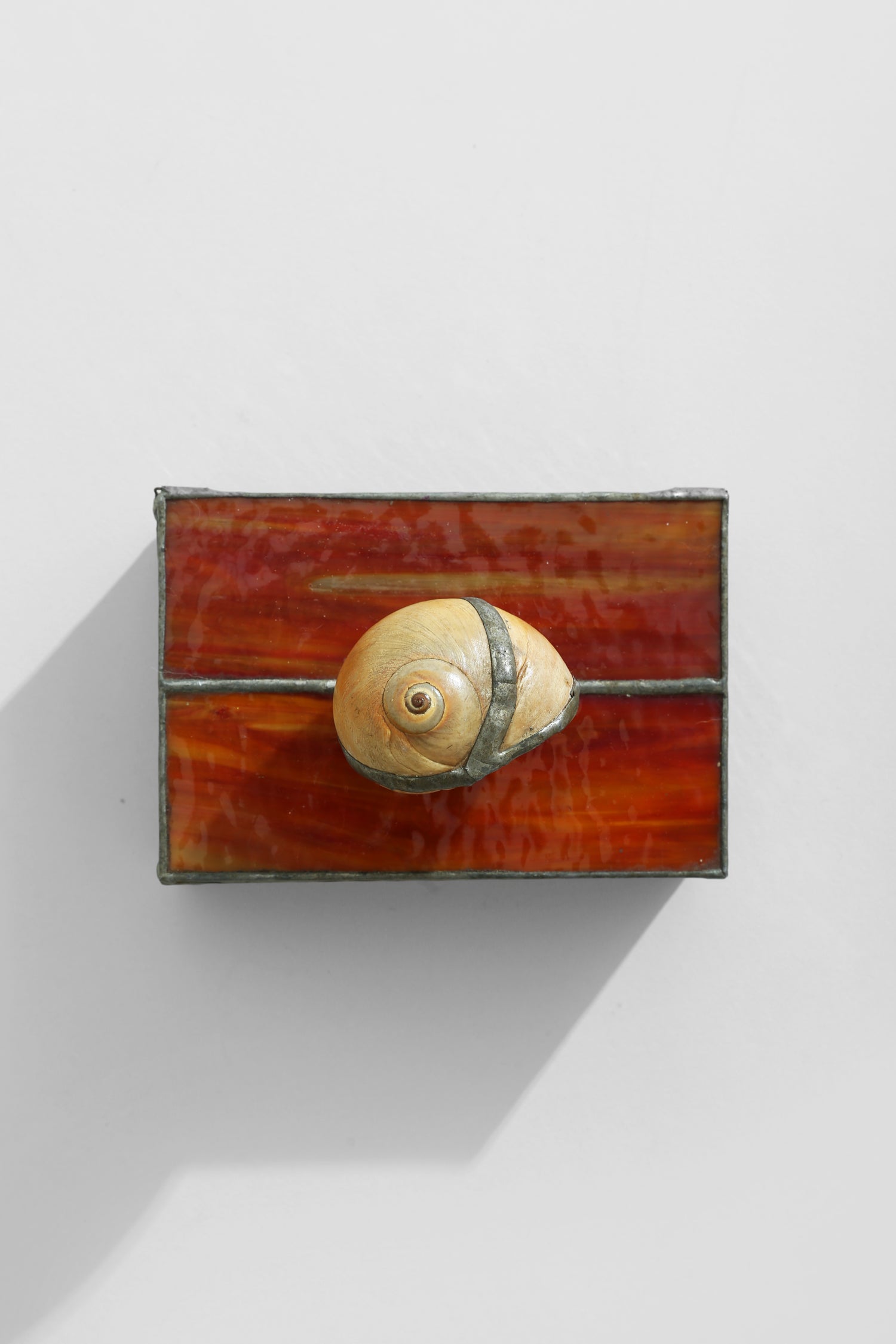 Spiral Shell Glass Jewelry Box