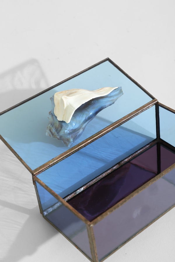 Shell Glass Jewelry Box