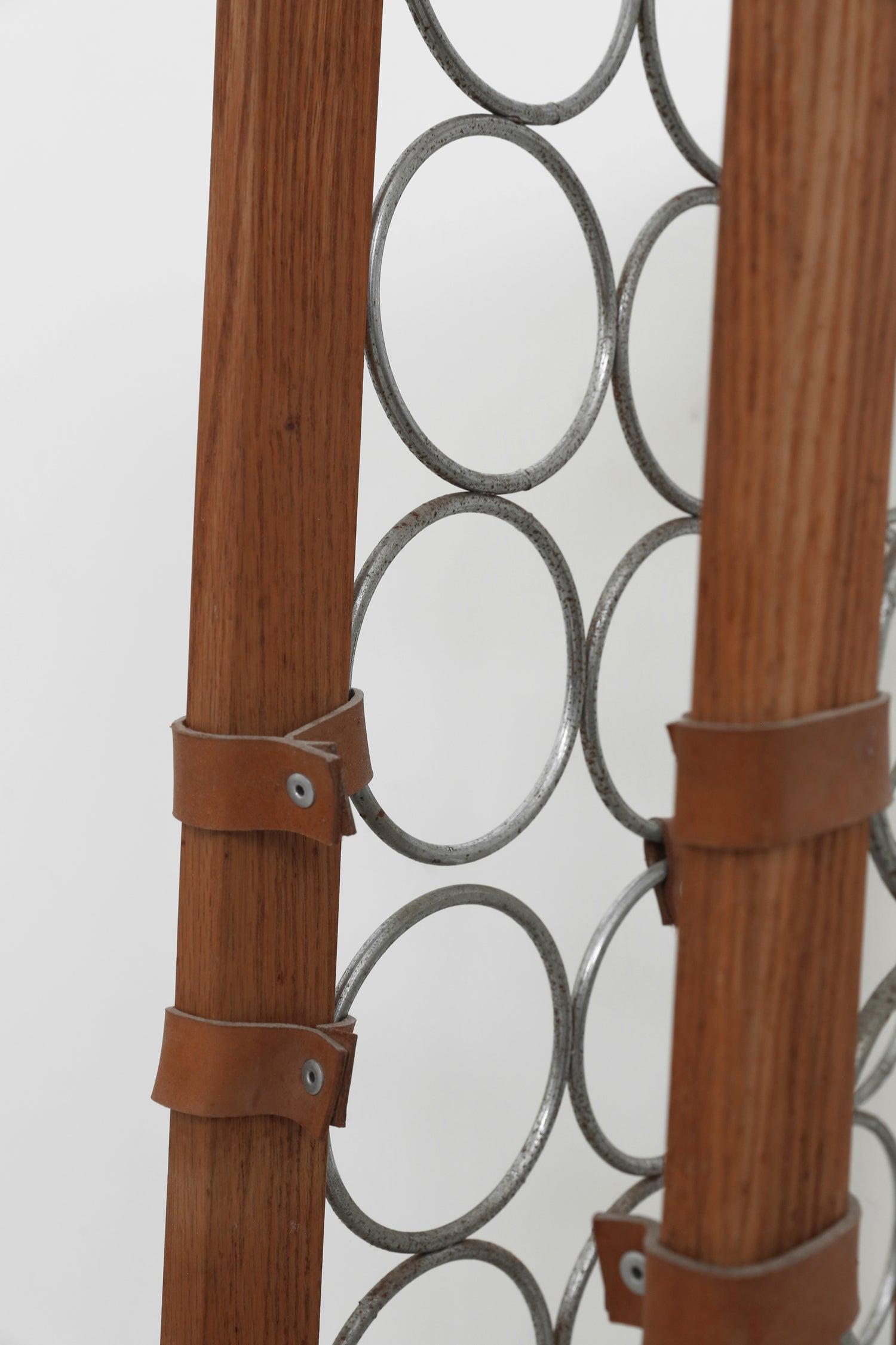 Leather + Wood Wine Rack