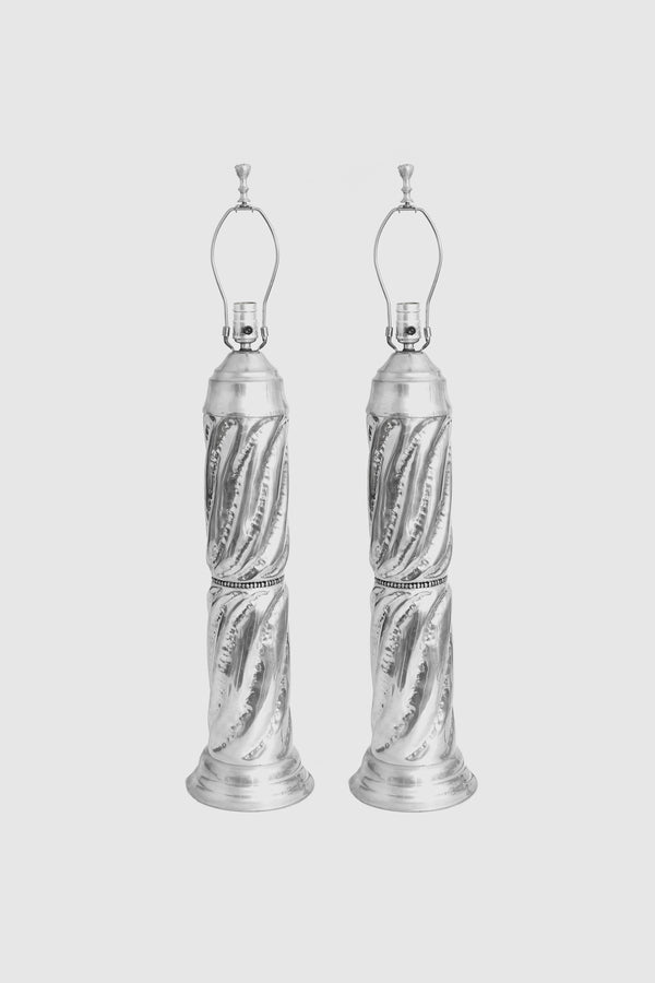 Studio Pewter Lamp Set