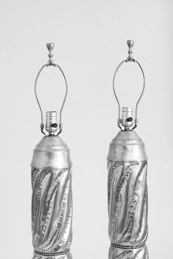 Studio Pewter Lamp Set