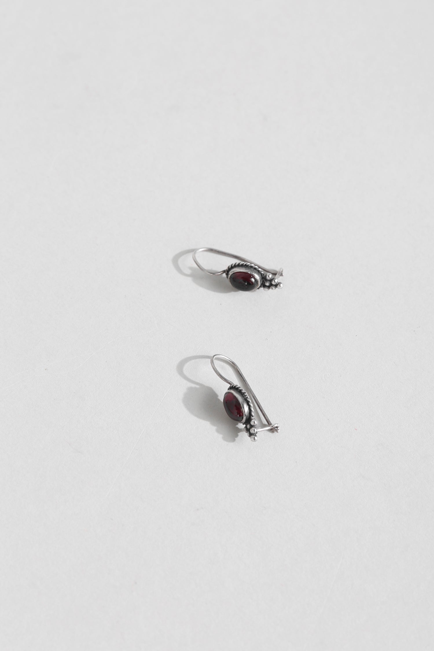 Garnet Drop Earrings