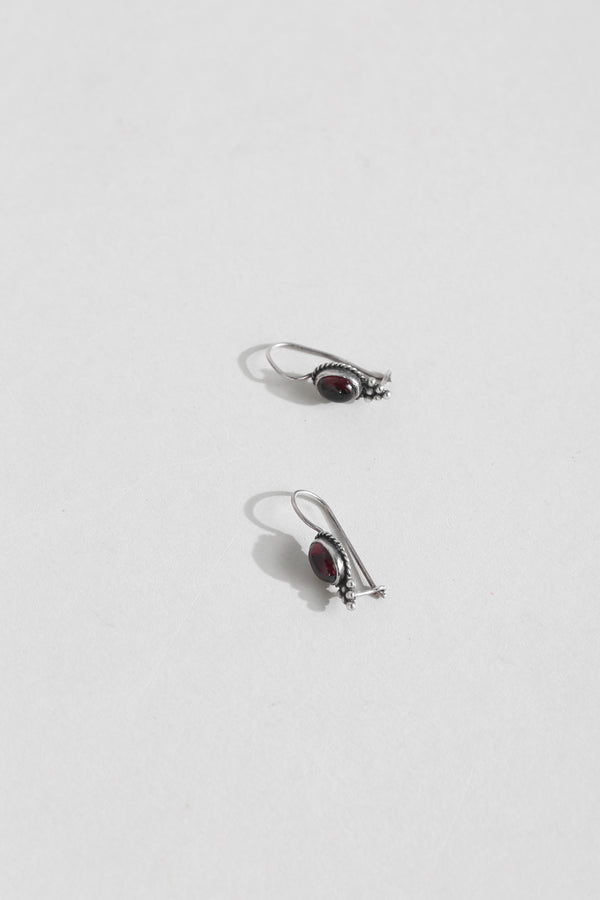 Garnet Drop Earrings