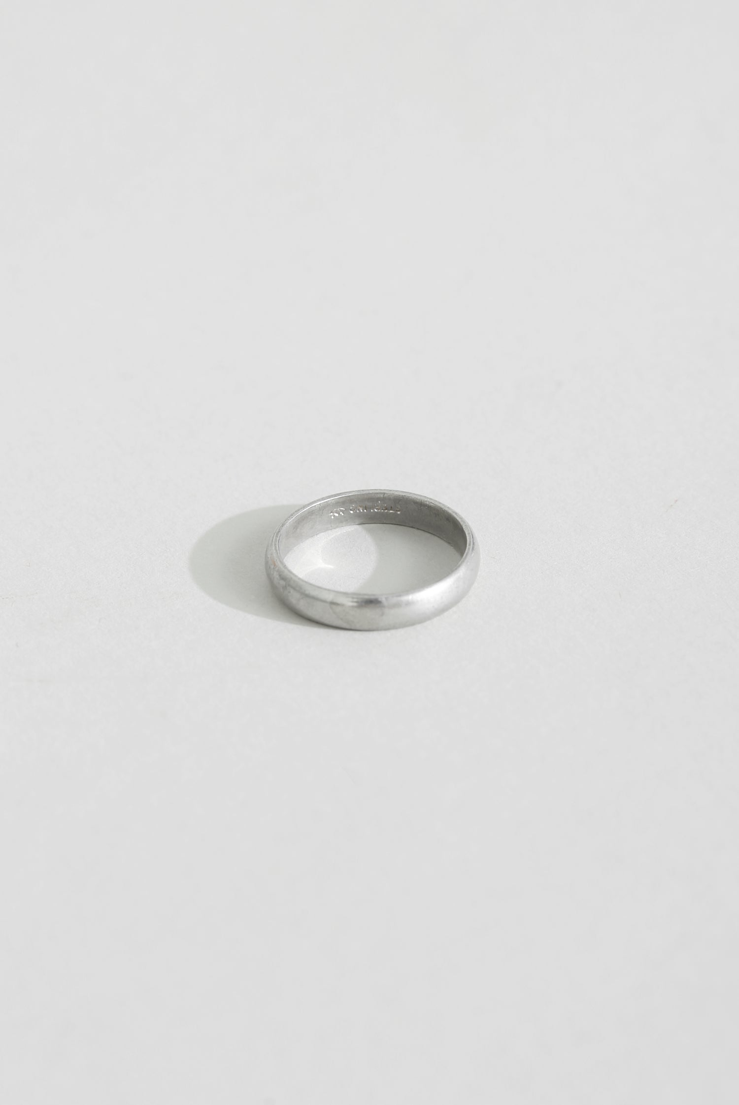 Minimalist Sterling Ring, Size 7.5