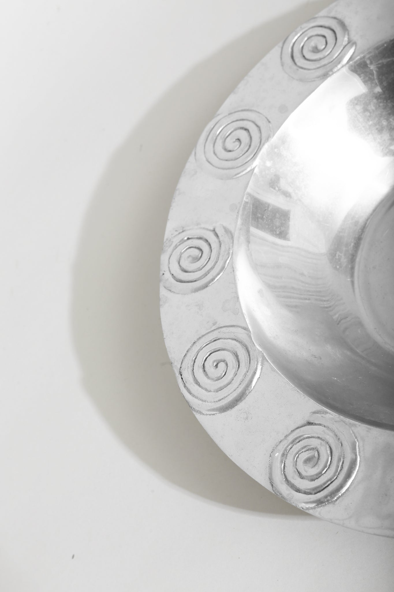 Silver Spiral Bowl