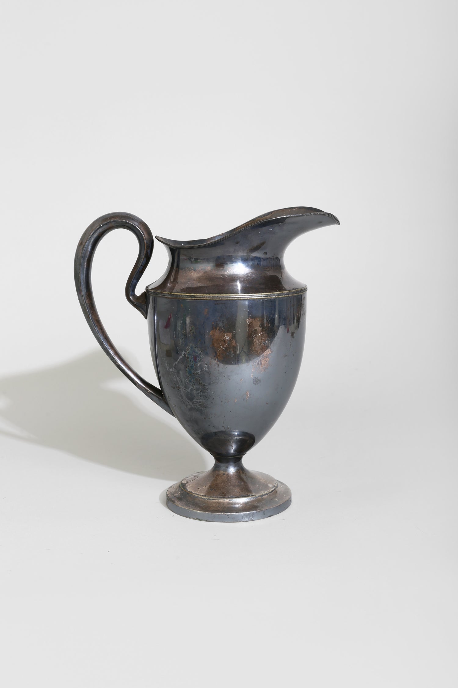 Silver Sculptural Pitcher