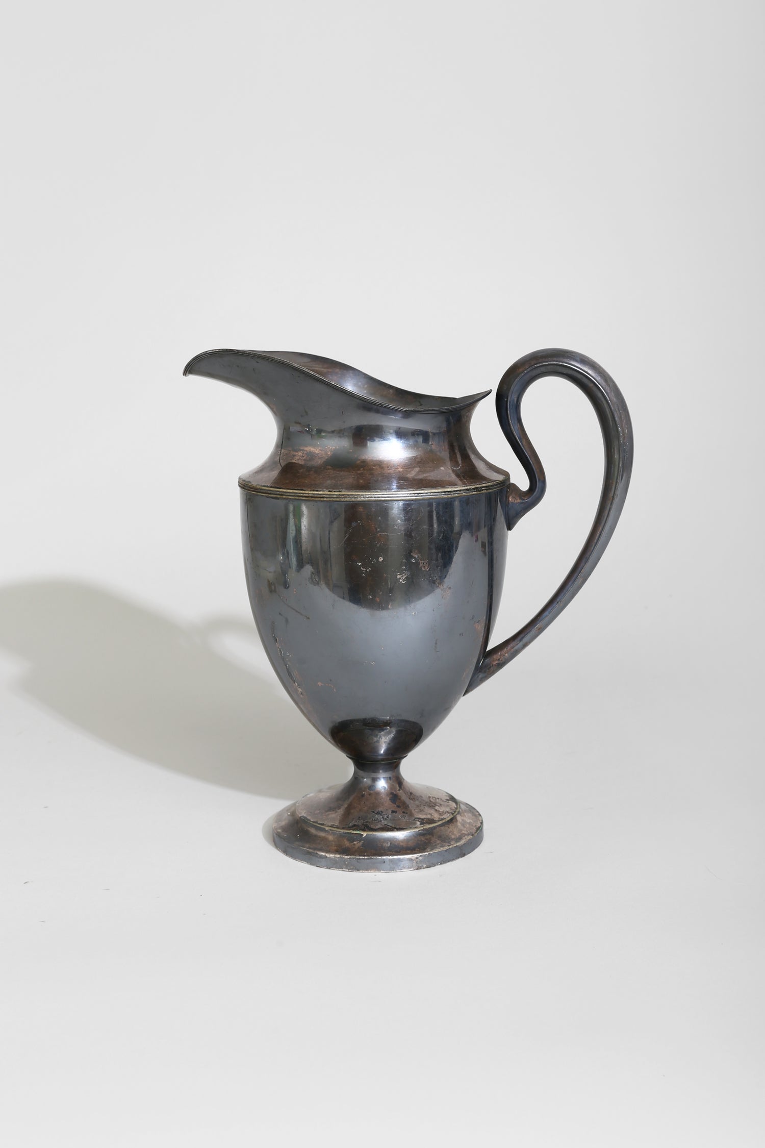 Silver Sculptural Pitcher