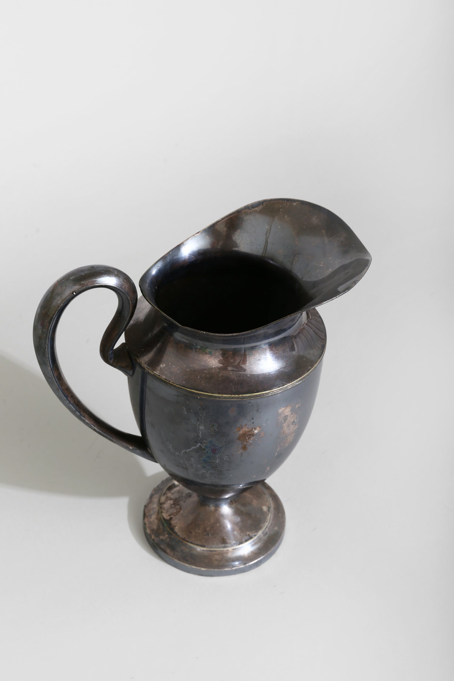 Silver Sculptural Pitcher