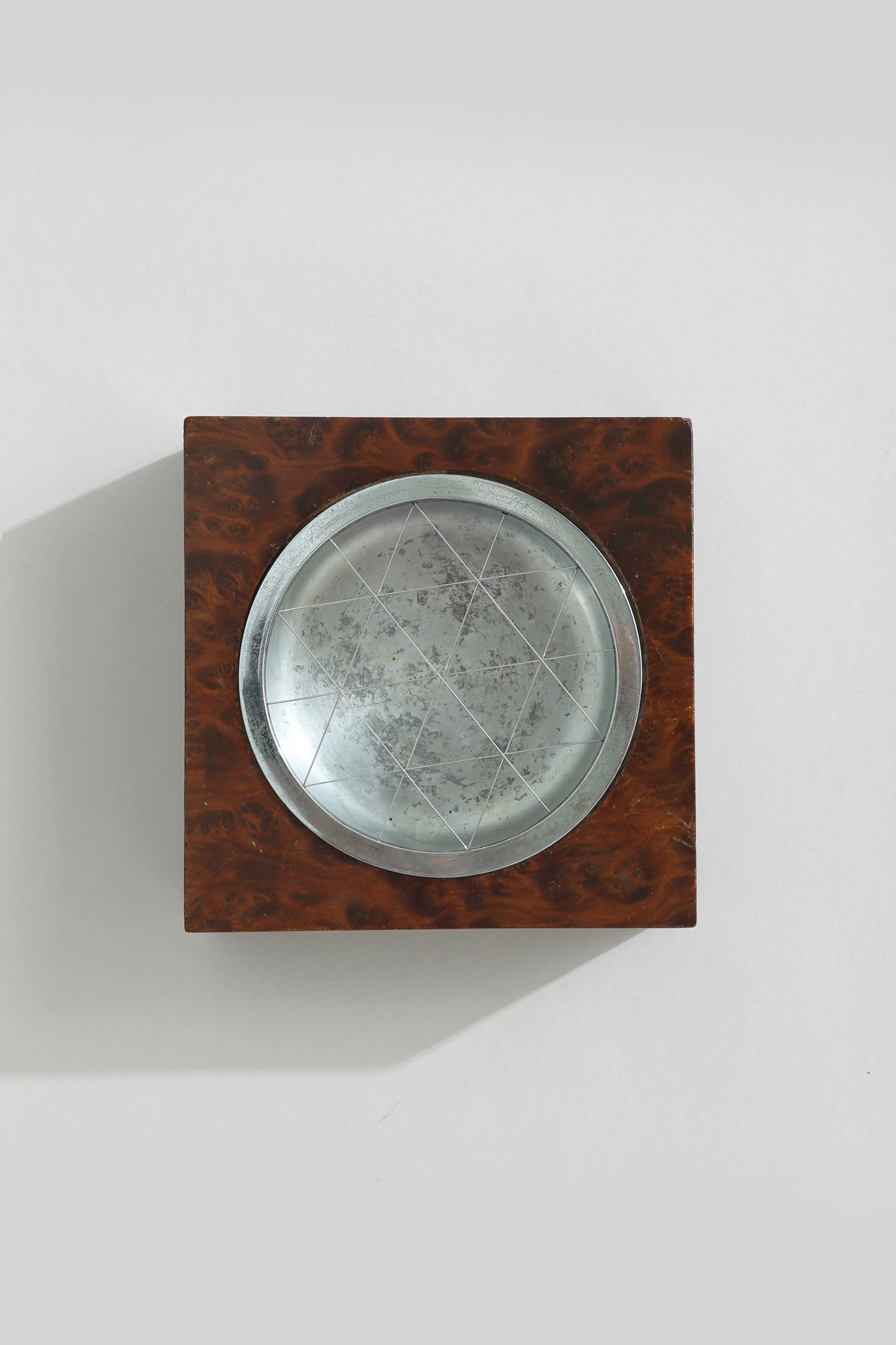 Burlwood Mid-century Ashtray